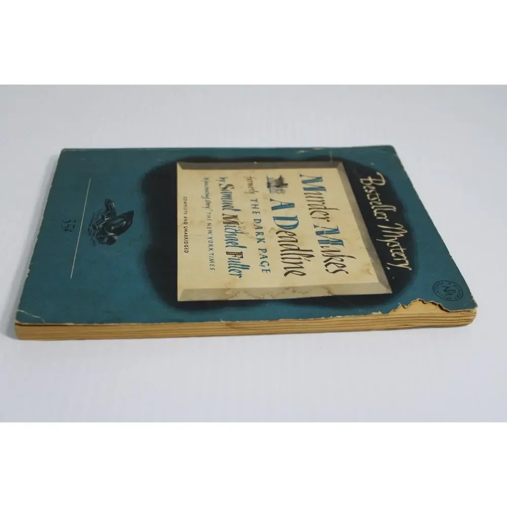 RARE Vintage 1951 Murder Makes a Deadline Samuel Fuller The Dark Page Mystery